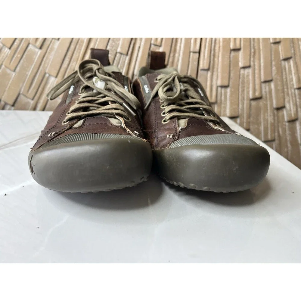 Cushe Voyager Men 11 Shoes Oxford Sneakers Brown Leather Lace Up